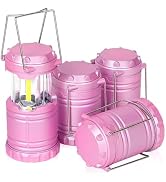 SEAMAGIC 4-Pack Mini LED Camping Lanterns, Portable Camping Lights, Outdoor Tent Lights, Essentia...