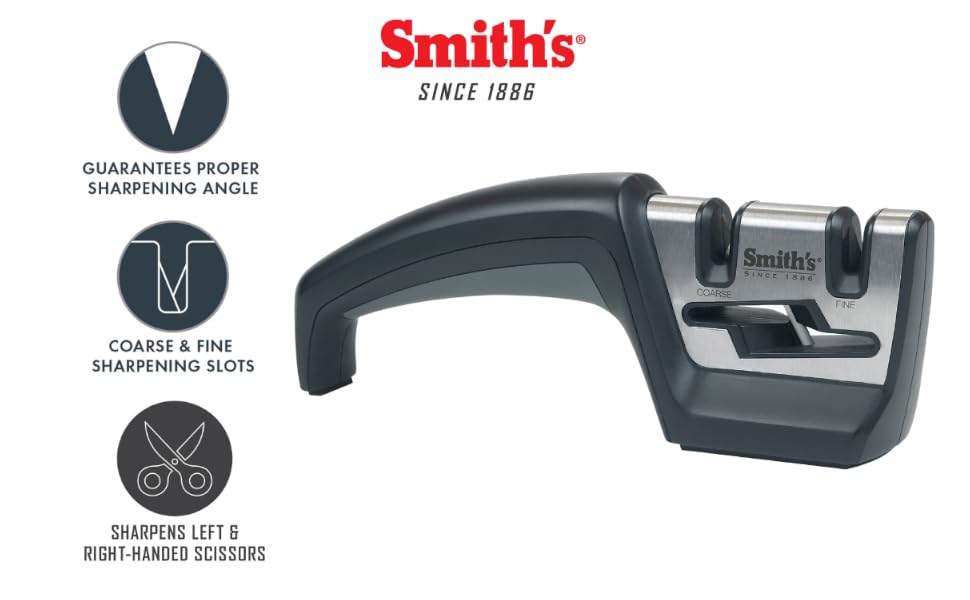 compact manual knife sharpener with comfortable grip handle for easy sharpening and non slip base