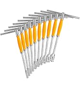 zhax 10-Piece Spinner T-Handle Speed Wrench Set, Metric (7-14mm, 17mm, 19mm) Handle Wrenches with...
