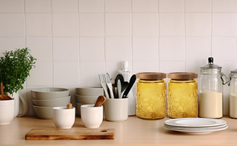 kitchen food storage jar