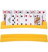 GHERPTE 2 Packs of Double-Layer Card Holders,Playing Card Holder for Kids Adults Hands Free Card ...