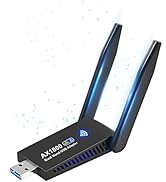 AX1800 USB WiFi 6 Adapter,Dual Band 2.4G/5G WiFi Dongle for Desktop PC, WPA3, MU-MIMO, OFDMA, Bui...