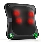 Nekteck Lower Back Massager with Heat for Pain Relief Deep Tissue, Cordless | 3D Shiatsu Kneading...