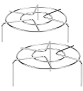 HULISEN Steam Rack, 2PCS (2-4/5" and 2" Tall) Instant Pot Trivet, 7" Round | Fits 6 Qt and 8 Qt I...