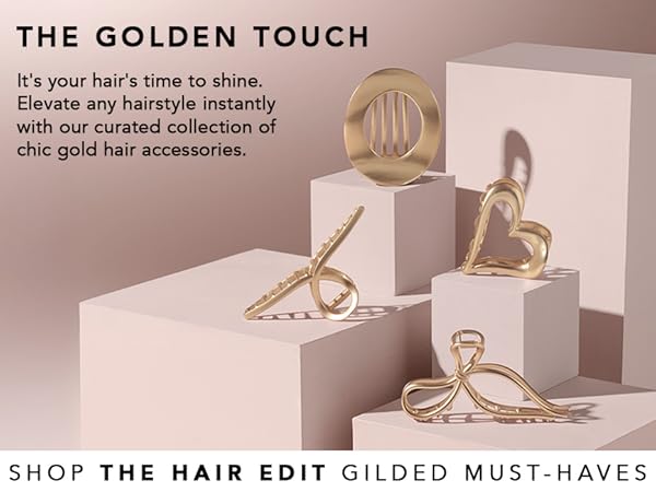 the hair edit gilded bow claw clip