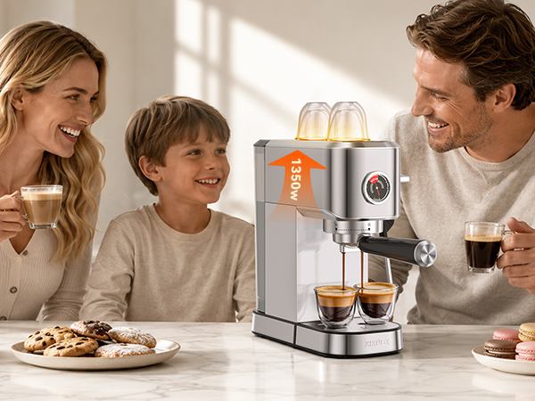 espresso machine brew and froth nonstop no waiting no cooling down easy switching