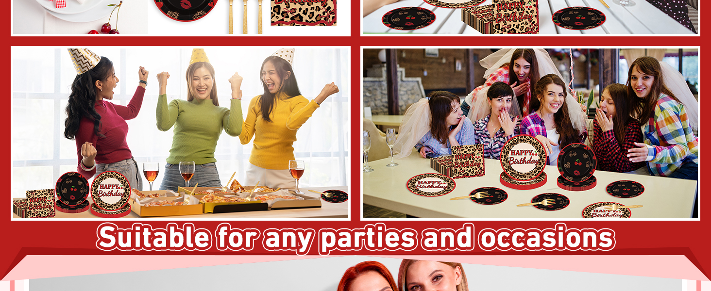 Cheetah Print Party Plates