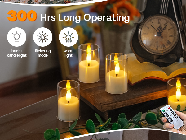 acrylic led candles