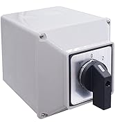 Taiss Changeover Switch 3 Position Selector Switch Box 12 Terminals 63A 690V Universal Latching R...