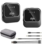 COLORLIZARD Wireless Lavalier Microphone, 2.4GHz Lapel Mic for Cameras, Plug&Play Bluetooth Lav M...