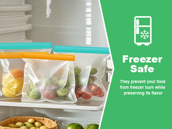 silicone zip lock bags reusable