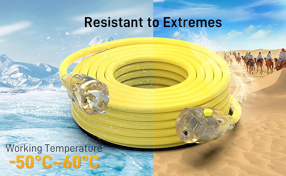 Resistant to Extremes working temperature -50°C~60°