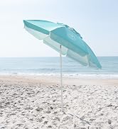 Caribbean Joe Beach Umbrella, Portable and Adjustable Tilt Sun Umbrella with UV Protection, Vente...