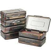 MaxGear Clear Pencil Box, 6 Pack Pencil Cases Plastic Boxes, Large Capacity Plastic Storage Box, ...