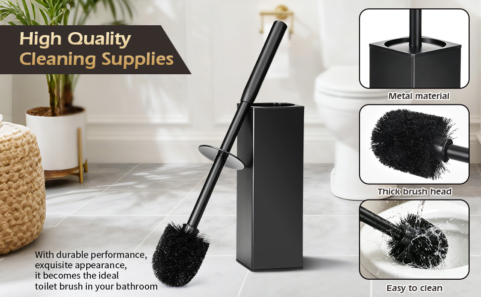 toilet brushes for bathroom with holder