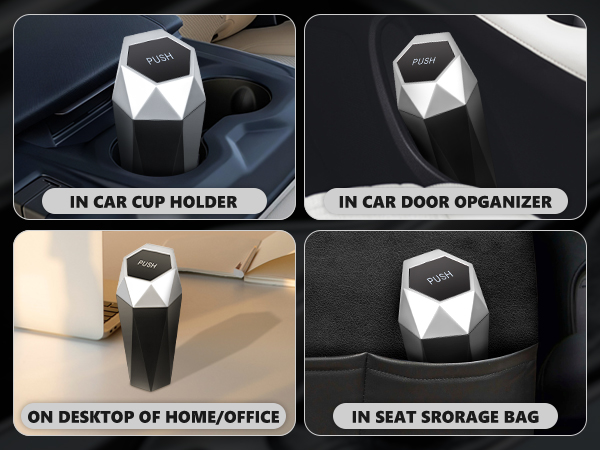 Mini Car Auto Trash Can