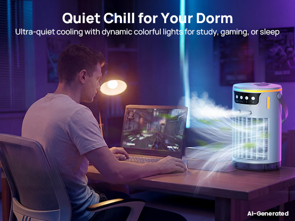 Quiet dorm mini portable air conditioner