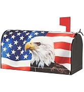 Neeklinny American Eagle 21"x18" Welcome Magnetic Mailbox Covers Suitable for 19 "x6.5 Standard M...