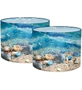 Nuxovilar Lamp Shades Set of 2, Polyester 13x9.8 Inches - Small Lamp Shades for Table Lamps, Coas...