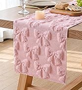 Pink Bow Table Runner