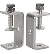 Heavy Duty Stainless Steel C Clamps 2 1/2 Inch for WoodWorking, Small U Clamps for Mounting, Mini...
