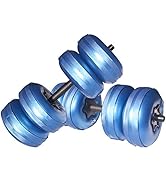 Dumbbells Water Fitness for Men & Woman Travel Weights up to 25 30 45 Lbs for Gym Cheap Fathers D...