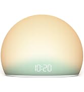 HOUSBAY Sunrise Alarm Clock, White Noise Sound Machine for Bedroom | Natural Wake-Up Light with G...