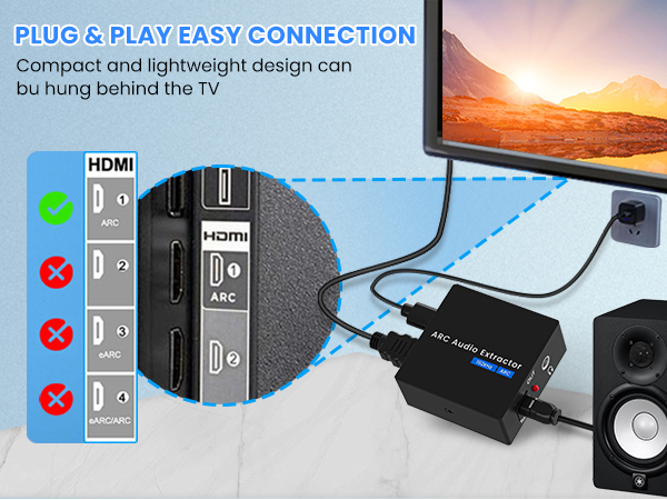 hdmi arc to optical converter