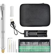 BAIQI Electric Micro Engraving Pen Set,USB Chargeable Cordless Rotary Tools,37000 PRM And Low Noi...