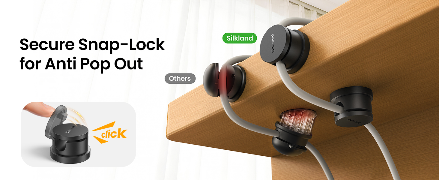 Snap-lock for anti pop out