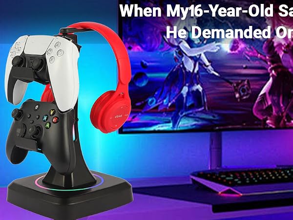 rgb headphone stand
