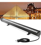 nanzgecc LED Wall Washer Light Bars, 54W 2700K Warm White Wall Washer Light, IP67 Waterproof & He...