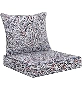 Favoyard Outdoor Deep Seat Patio Cushions Set, 22 x 22 Inch Rainproof & 3-Year Fade Resistant Pat...