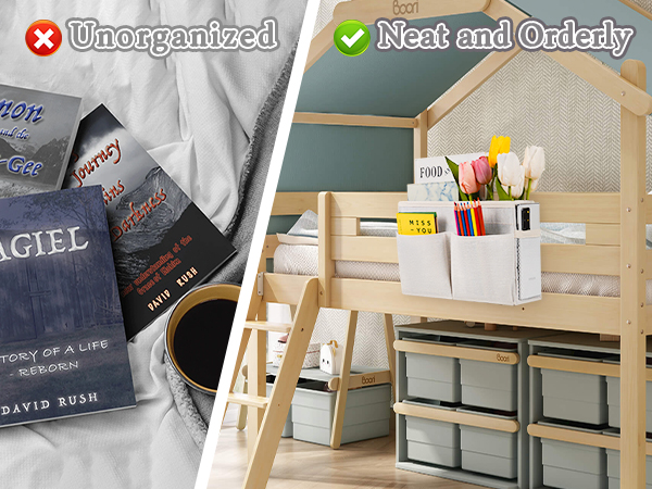 bedside storage basket