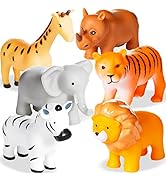 Mold Free Animal Baby Bath Toys for Toddlers/ Infants 6 - 12- 18 Months, No Hole No Mold Bathtub ...