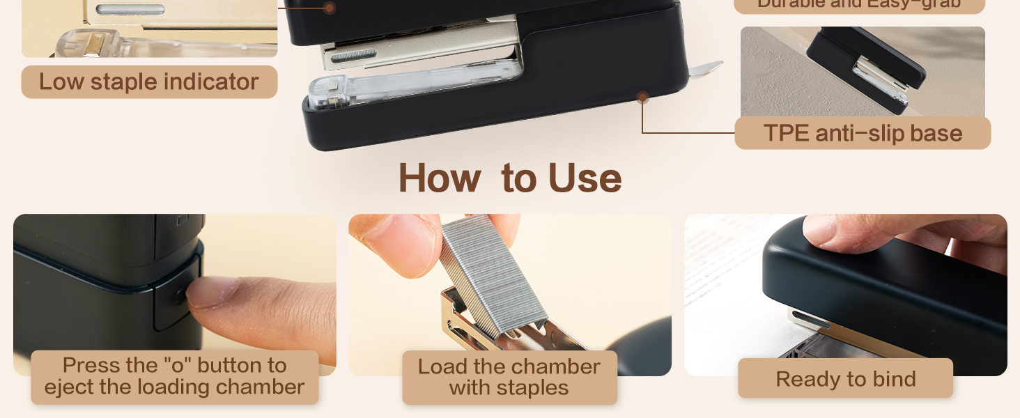 stapler with staples