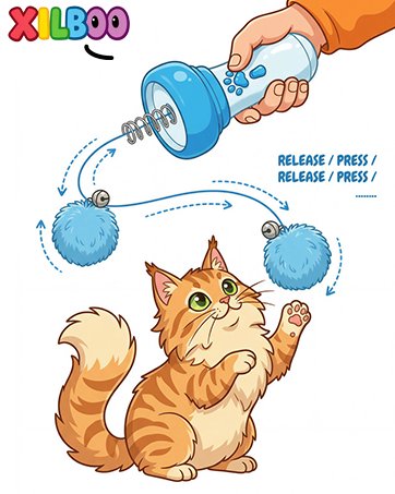 Interactive Cat Fetch Toy