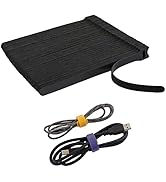 90PCS Reusable Cable Ties with Hook and Loop, Multi-purpose Adjustable 8 Inch Cable Management Wi...