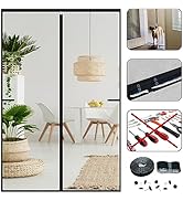 CHIYUNS Screen Door Mesh Magnetic Closure 48 x 96 inch, Self Closing Fiberglass Mosquito Net with...