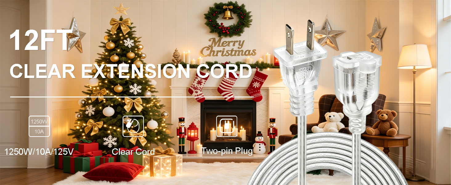 Clear Extension Cord