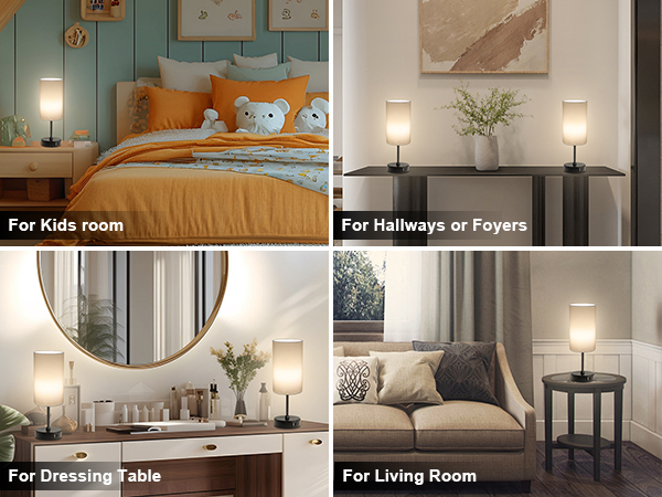 It can be used as ambient lights or suitable for bedroom, bedside table, office, hotel, etc.