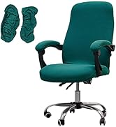 Melaluxe Office Chair Cover with Armrest Covers, Universal Stretch Desk Chair Cover, Computer Cha...