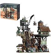 PANTASY GBC Gold Rush Mining Building Set, Wild West Gold Building, Motorized Ball Contraption Di...