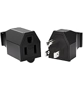 Muelnmey 1 Set Extension Cord Ends Electrical Replacement Plug and Connector NEMA 5-15R 15A 125V ...