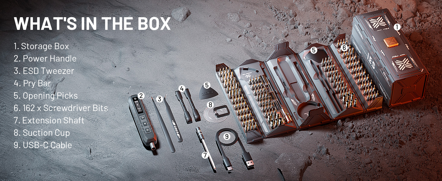 181 in 1 screwdriver drill bit set