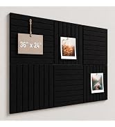 Baysola Large Cork Boards for Walls – 36 x 24 Self Adhesive Felt Wall Tiles, Ideal for Office Bla...