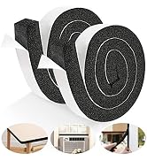 2 Rolls 1.18 Inch X 1 Inch Open Cell Foam Tape for Window Air Conditioner Insulation,High Resilie...