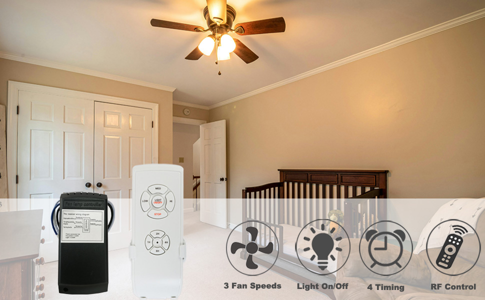 ceiling fan remote control and receiver kit