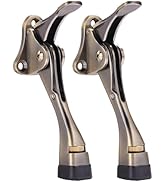 Gotega Door Stopper, 1/2/4 Packs Kickdown Door Stop with One Touch Adjustable Height and Rubber T...