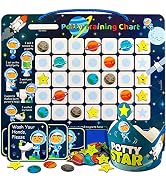 Putska Space Potty Training Chart for Toddlers Boys & Girls - Potty Training Stickers for Girls P...